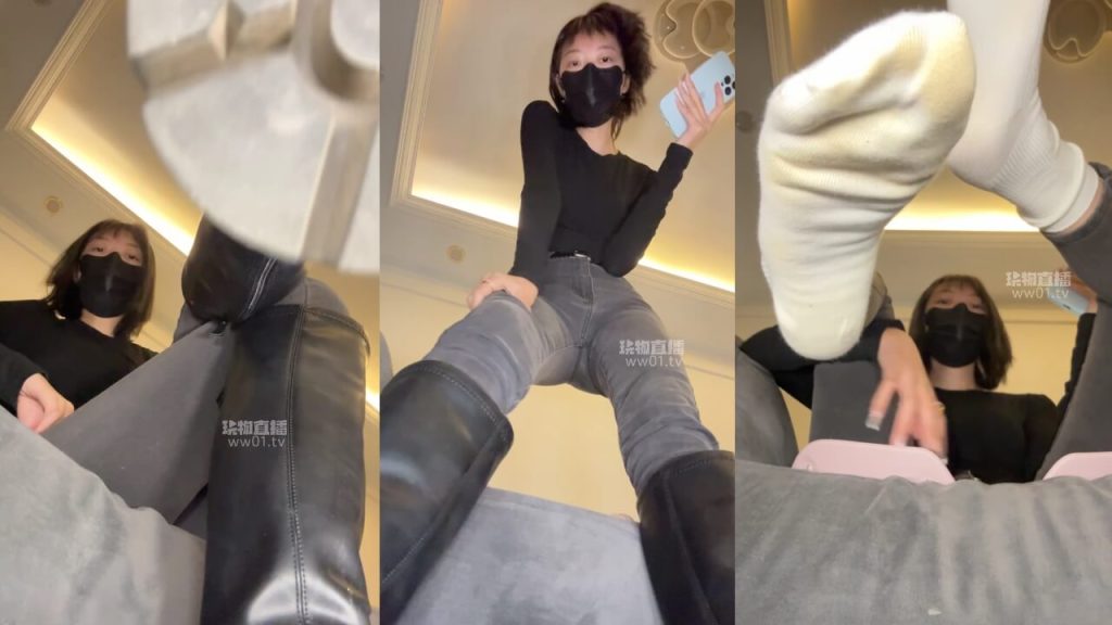 酒鸽 - 巨人视角靴子紧身裤白袜 - 第一视角