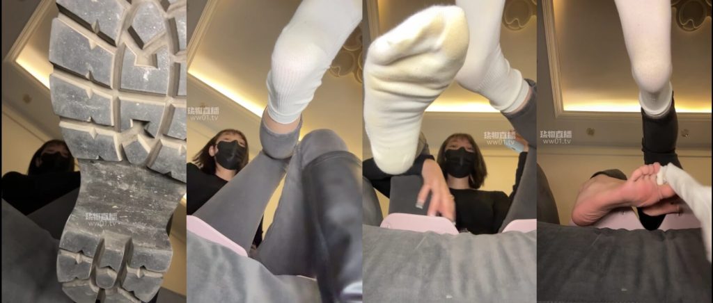 酒鸽 - 巨人视角靴子紧身裤白袜 - 第一视角