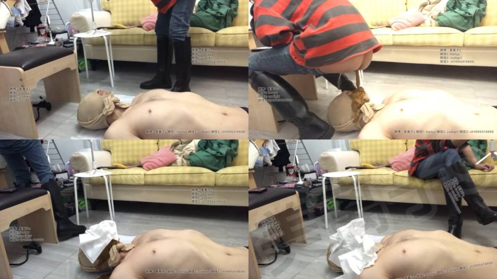 美离子 - 羞辱厕奴含着黄金打飞机 | 厕奴调教