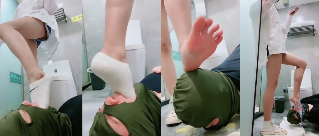 美离子 - 残忍棉袜脚深喉 | 脚奴调教