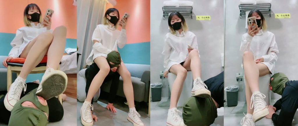 美离子 - 残忍棉袜脚深喉 | 脚奴调教