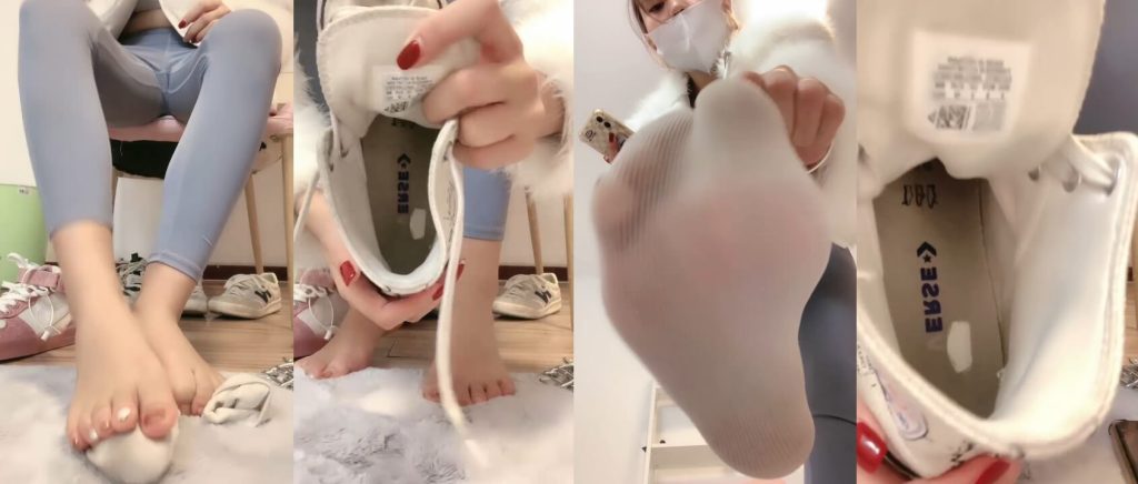 小劳拉 - 健身爆臭棉袜 | 脚奴调教