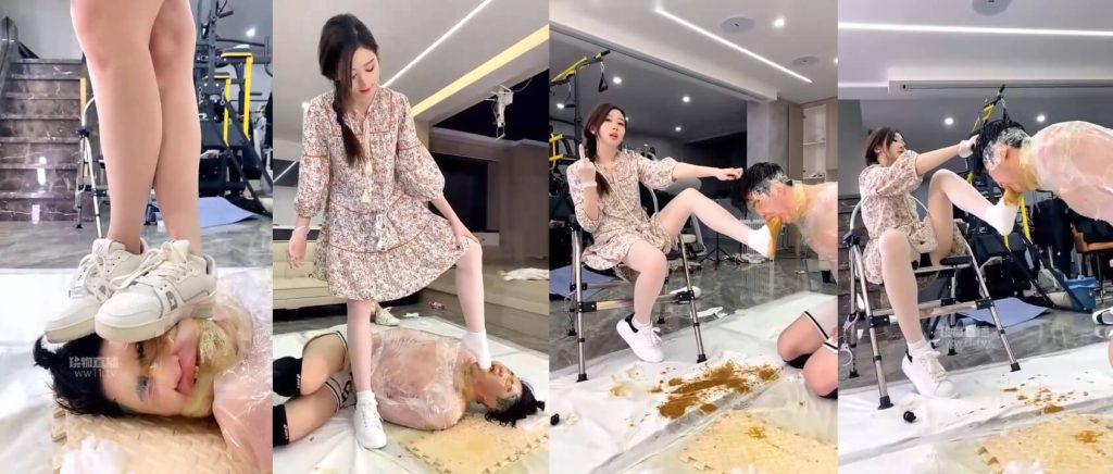 麋鹿银儿 - 黄金封嘴残忍踩踏暴踹 | 厕奴调教