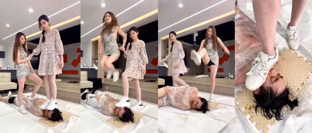 麋鹿银儿 - 黄金封嘴残忍踩踏暴踹 | 厕奴调教