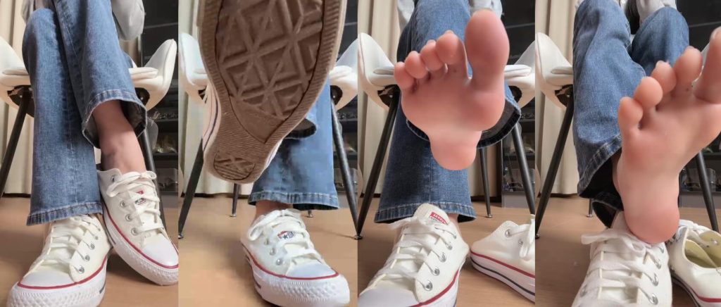 绘子 - 光脚帆布鞋第一视角 | 脚奴调教